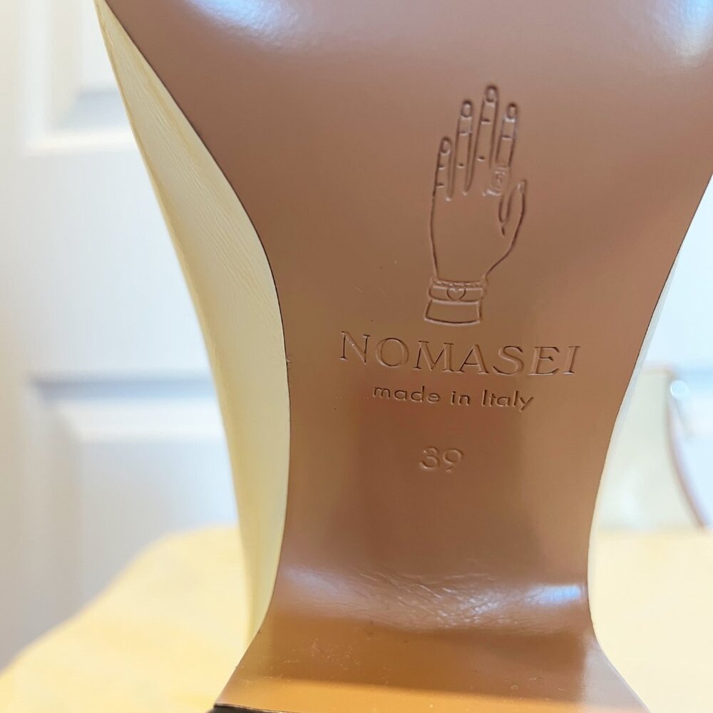 Nomasei Armada Ankle Boots in White Calfskin Leather, EU 39, NIB - Picture 8 of 16